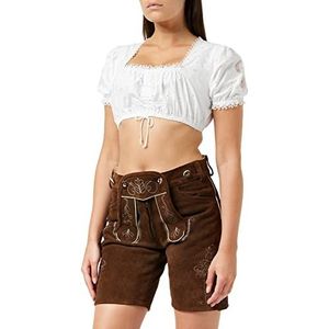 Stockerpoint Dames klederdrachtblouse B - 3025, wit, 42