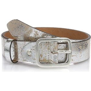 MGM Soft Glam riem, zilver (versleten zilver), 100 cm (maat fabrikant: 100) dames, zilver.