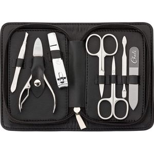 Chali® Manicure Pedicure Set 7-delig, RVS Nagel Set - Glazen Nagelvijl, Nagelschaar, Nagelknipper, Nageltang en veel meer