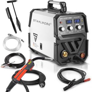 STAHLWERK Schutzgas Schweißgerät MIG MAG 135 ST IGBT mit 135 Ampere mit E-Hand