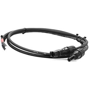 Offgridtec Professionele verbindingskabel solarlaadregelaar naar zonnepaneel, MC4 naar draadeindhulzen, met 4 mm² aderdiameter, solarkabel, Solarconnector, 1 m