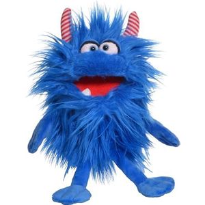 Living Puppets Klein smakelijk (blauw), handpop van hoogwaardige materialen in leuke kleuren, grootte: 27 cm, W889