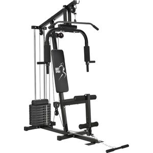 halterbank Multifunctionele set 40 kg halterschijven Home Gym Workout Fitness Station krachtstation homegym