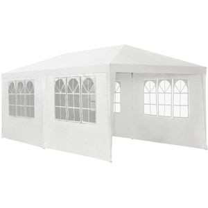 Partytent met zijwanden - 3x6M - Wit