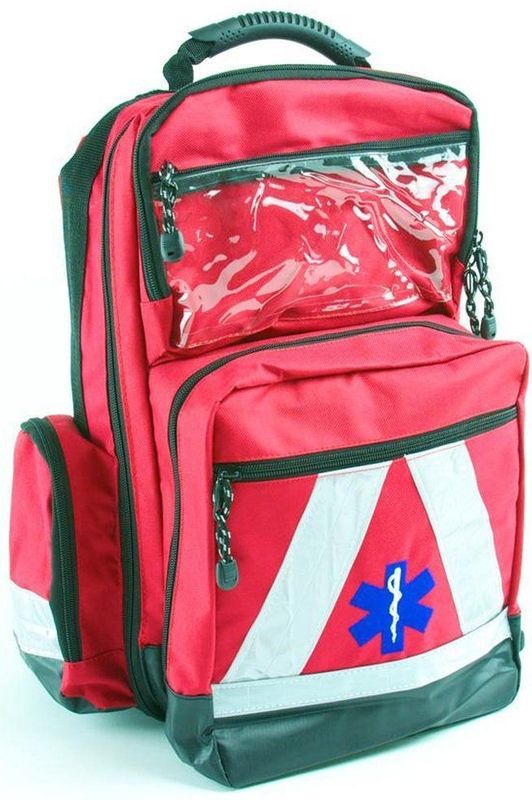 EHBO Rugzak - Rood - Modulaire Indeling - Zelf Te Vullen