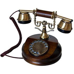 OPIS - 1921 CABLE - Retro Telefoon - Hout en Metaal - Functionele Draaischijf