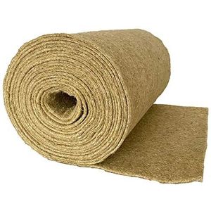 Knaagdiertapijt 100% hennep, per strekkende meter, 0,60 m x 25,00 m x 0,5 cm dik (EUR 4,76 / m2), knaagmat geschikt als kooi vloerbedekking, voor knaagdieren