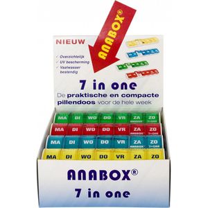 Able2 Anabox pillendoos weekbox - Kleuren Variable