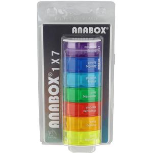 Anabox pildoos 1x7 dagen regenboog 1 stuks