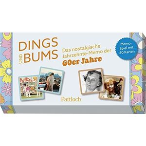 Dings und Bums: Das nostalgische Jahrzehnte-Memo der 60er-Jahre | Memo-Spiel mit 40 Karten in einer hochwertigen Box