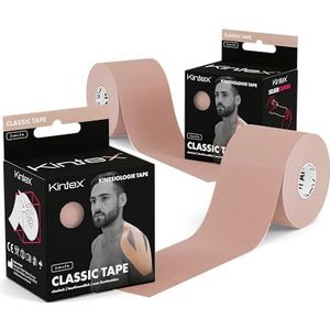 Kintex beige 2 rollen Kinesiologie Classic 5cm x5m, Physio, therapietape, x 5m