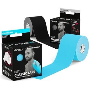 Kintex Kinesiologie Tape Classic, 2 rollen 5 cm x 5 m, huidvriendelijk en waterdicht kinesiologie tape, fysiotape, medische tape (gemengd)