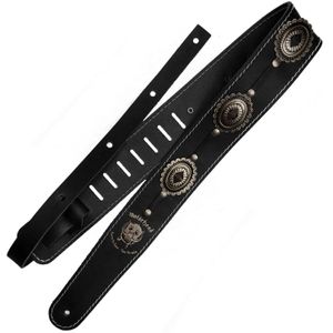 Richter 1565 Motörhead Concho Guitar Strap Black / Old Silver