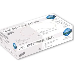 Unigloves White Pearl Nitrile Poedervrije Wegwerp Handschoenen Maat XL 100 st. Box Hygiene & Bescherming
