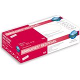 Unigloves Nitril handschoenen, poedervrij, rood, parelrood, 100 stuks