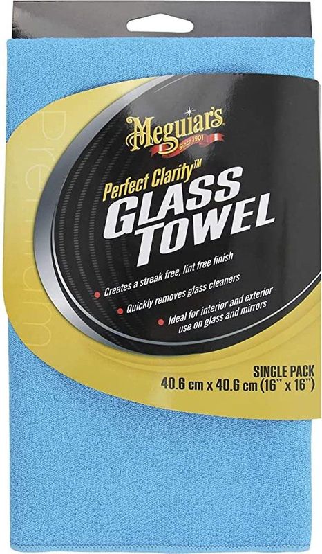 Meguiar's - Perfect Clarity Glass Towel - Microvezeldoek - Streeploos Resultaat
