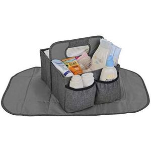Altabebe AL1201 baby luier Caddy met aankleedkussen, grijs