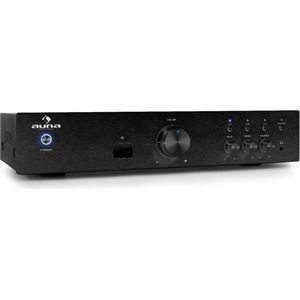 Auna AV2-CD508BT - Hifi Versterker met bluetooth - Audio versterker met afstandsbediening - Zwart