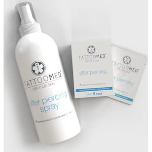 TattooMed® | After piercing spray + hygienic wipe - 6st. box