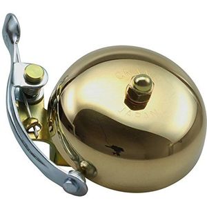 CRANE Bell Co. Fietsbel Suzu W Steel Band Mount, goud, CR-SZSB-GL