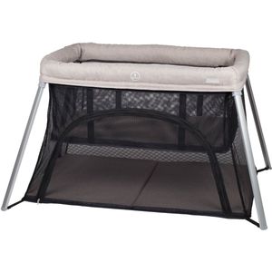 Babygo - Dreams - Campingbed - Grijs - Stof - Inclusief Matrasjes