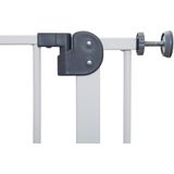 Babygo Safety Gate Traphek Klemhek - Wit - Verstelbaar voor Deuropeningen