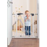 Babygo Safety Gate Traphek Klemhek - Wit - Verstelbaar voor Deuropeningen