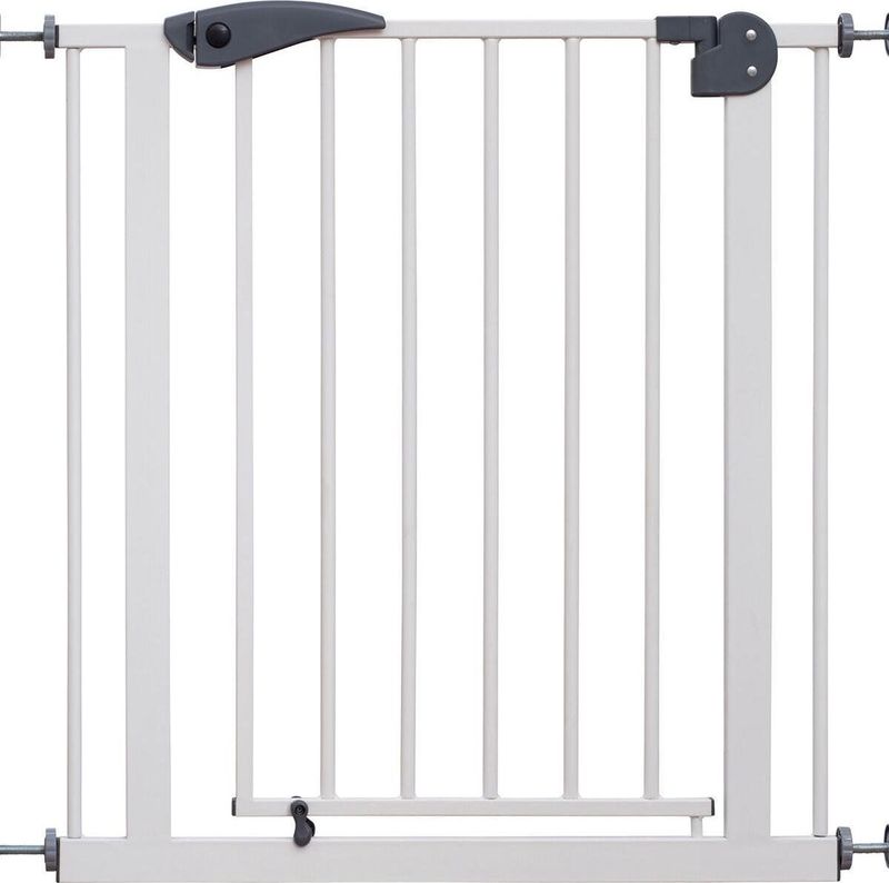 Babygo Safety Gate Traphek Klemhek - Wit - Verstelbaar voor Deuropeningen