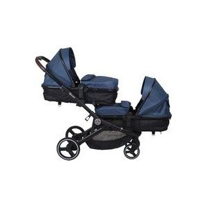 BabyGO Duo Kinderwagen Twiner Blue