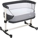 Babygo Vivaldi Dark Grey Wieg Aan Bed 4653