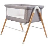 BabyGO Luxe Houten Wiegje - Good Night - Grijs