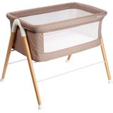 BabyGO Luxe Houten Wiegje - Good Night - Beige