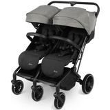 BabyGo Zwillingsbuggy »Zwillingskinderwagen GOTwice«, mit drei schwenkbaren Vorderrädern