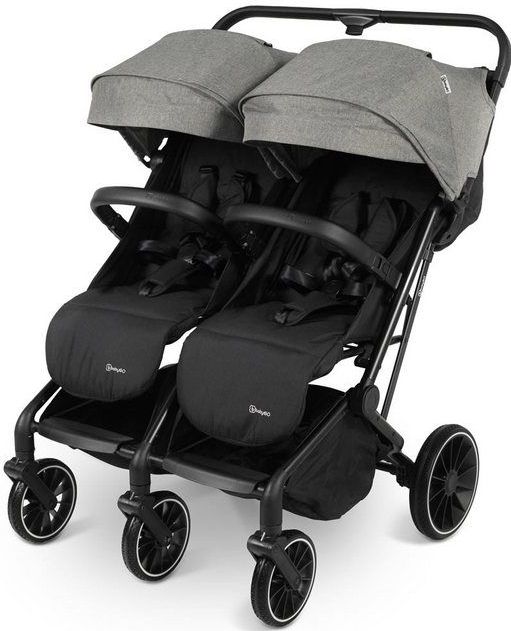 BabyGO - GoTwice - Duo Buggy - Grijs - Geschikt voor kinderen tot 22kg