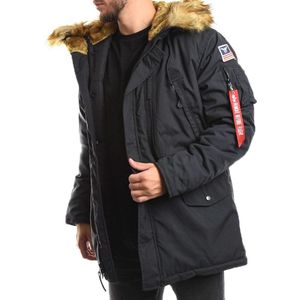 Alpha Industries - Polar Jacket - Winterjas - Zwart - Oxford Nylon