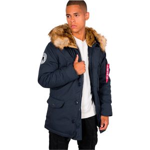 Alpha Industries - Polar Jas - Koudweerjas - Zwart - Oxford Nylon