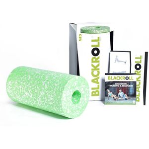 BLACKROLL® MED, foamroller voor zachte lichaamsmassage, extra zachte massage roller voor fascia en spieren, 30 cm x 15 cm, wit/groen