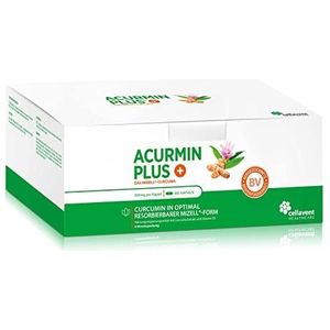 Kurkuma-capsules hoge dosering Acurmin PLUS - micellaire curcumine C14 gecertificeerd - zonder peper, piperine, 360 capsules