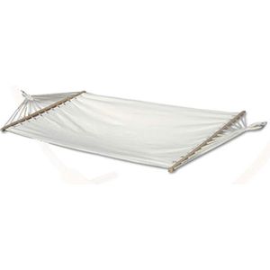 AMANKA XXL Staafhangmat 200x120 - dubbele Hangmat - 2 personen Tuinhangmat Beige