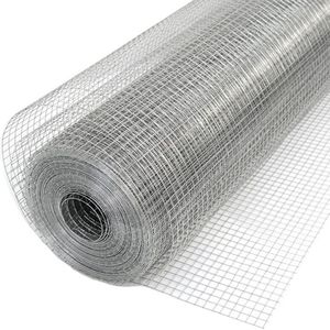 Volière Gaas 25m x 1m - Verzinkt Draadgaas Roestbestendig en Stevig Gelast voor Buiten en Binnen