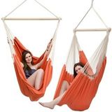XXL Hängesessel 185x130cm Hängestuhl 2 Personen Hängesitz bis 150kg Baumwolle Hängematte 360° Swifel