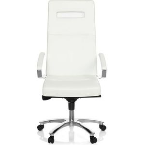 Directiestoel | Met Armleuning | Leder | Wit | Palanga