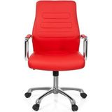 Directiestoel | Met Armleuning | Kunstleder | Rood | Ergonomisch