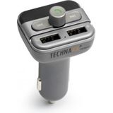 Technaxx FMT-900 FM Transmitter 12-24V en Bluetooth Handsfree Carkit met 2 X USB