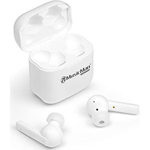 MusicMan ANC-TWS Bluetooth in-ear hoofdtelefoon BT-X52 - Bluetooth 5.0, ANC, telefoongesprekken, heldere spraakoverdracht, transmissiebereik ~ 10 m, hoofdtelefoon oplaadbox, spraakassistentfunctie