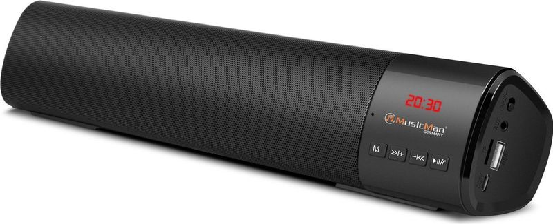 Technaxx Musicman BT-X54 Mini-Soundbar - Bluetooth V5.1 - 2 x 5W - Zwart