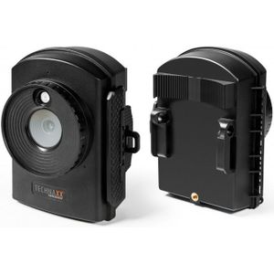 Technaxx - Time-lapse camera Full HD - bewaking time-lapse-camera, bouwplaats, huis, tuin, 6 maanden batterijvoeding - MicroSD, microfoon, geluid, LED, dag en nacht - waterdichte camera TX-164