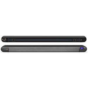 Technaxx Soundbar DAB+ TX 139 met achtergrondverlichting (40 W, 2.0 Kanaal), Soundbar, Zwart, Grijs