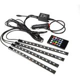 Technaxx Auto-binnenverlichting TX-140 - kleurrijke kleuren, LED, dimbaar, muziekbediening, discolamp, voetruimteverlichting, auto-accessoires, tuning
