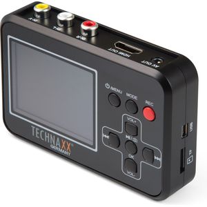 Technaxx TX-182 Retro Video Digitizer - Video naar PC/TV - HDMI - MicroSD - Zwart